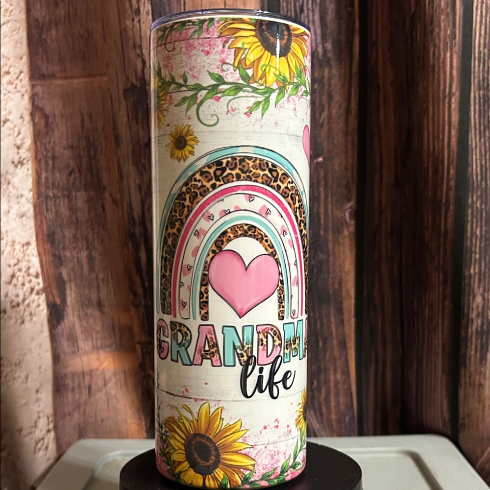 Colorful Grandma Life Tumbler